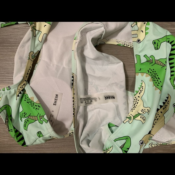 Junior’s 2-Piece Dinosaur Bikini- Size S - Picture 4 of 4